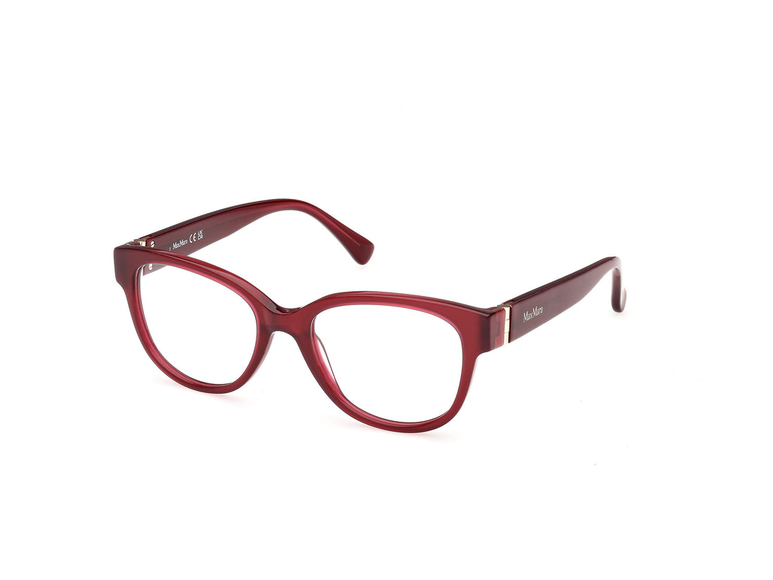 Prescription glasses maxmara mm5229 069 burdeos round femenino size 52mm - Main view