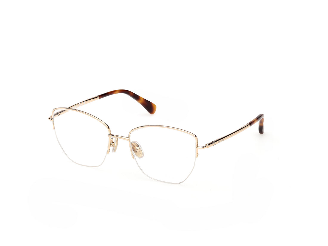 Prescription glasses maxmara mm5234 032 dorado geometric femenino size 53mm - Main view