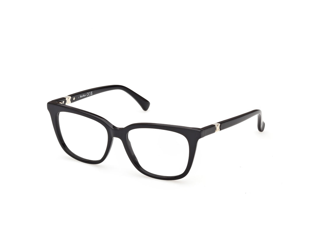 Prescription glasses maxmara mm5239 001 negro round femenino size 52mm - Main view