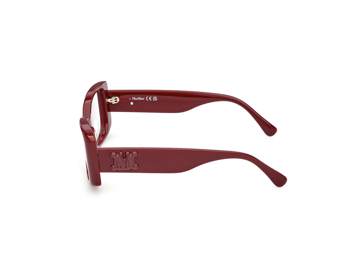 Briller maxmara mm5250 069 rojo rectangular femenino størrelse 54mm - Detaljeret visning