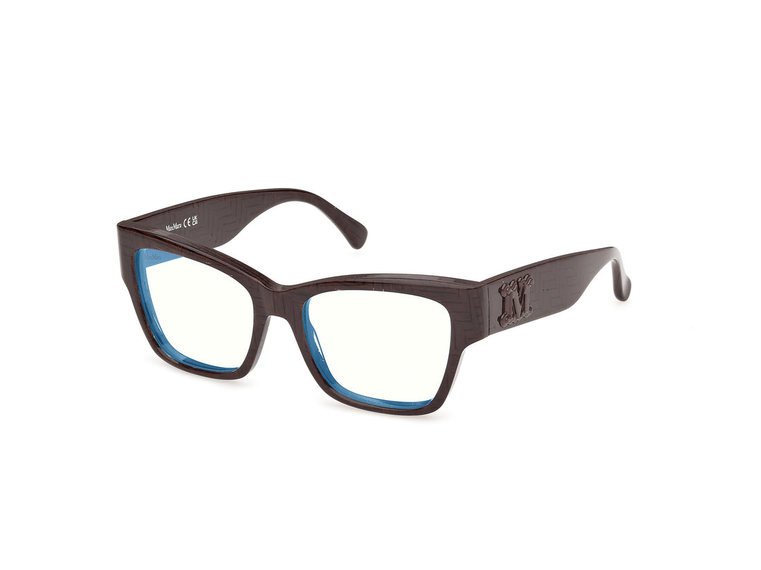 Briller maxmara mm5251-b 050 marron square femenino størrelse 52mm - Detaljeret visning