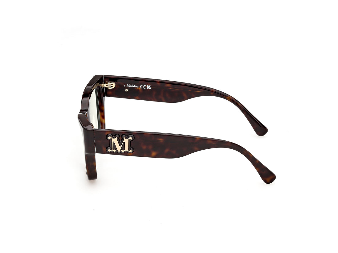 Briller maxmara mm5251-b 052 havana square femenino størrelse 52mm - Detaljeret visning