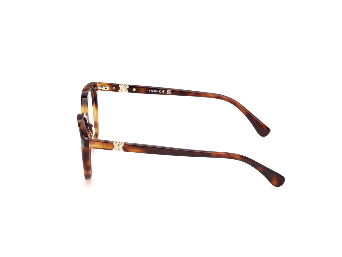 Briller maxmara mm5262 052 havana round femenino størrelse 53mm - Detaljeret visning