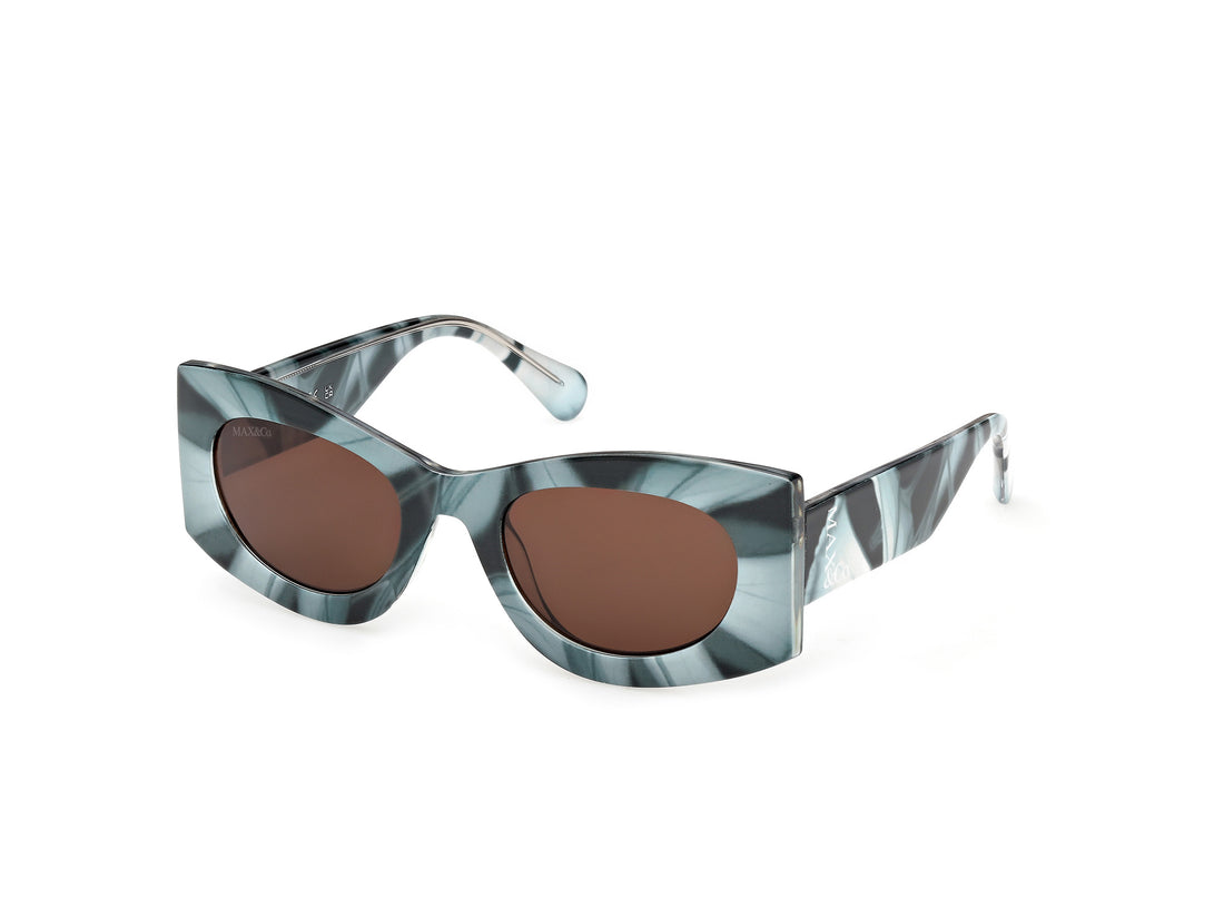 Occhiali da sole max &co mo0131 93e verde geometric femenino taglia 52mm - Vista principale