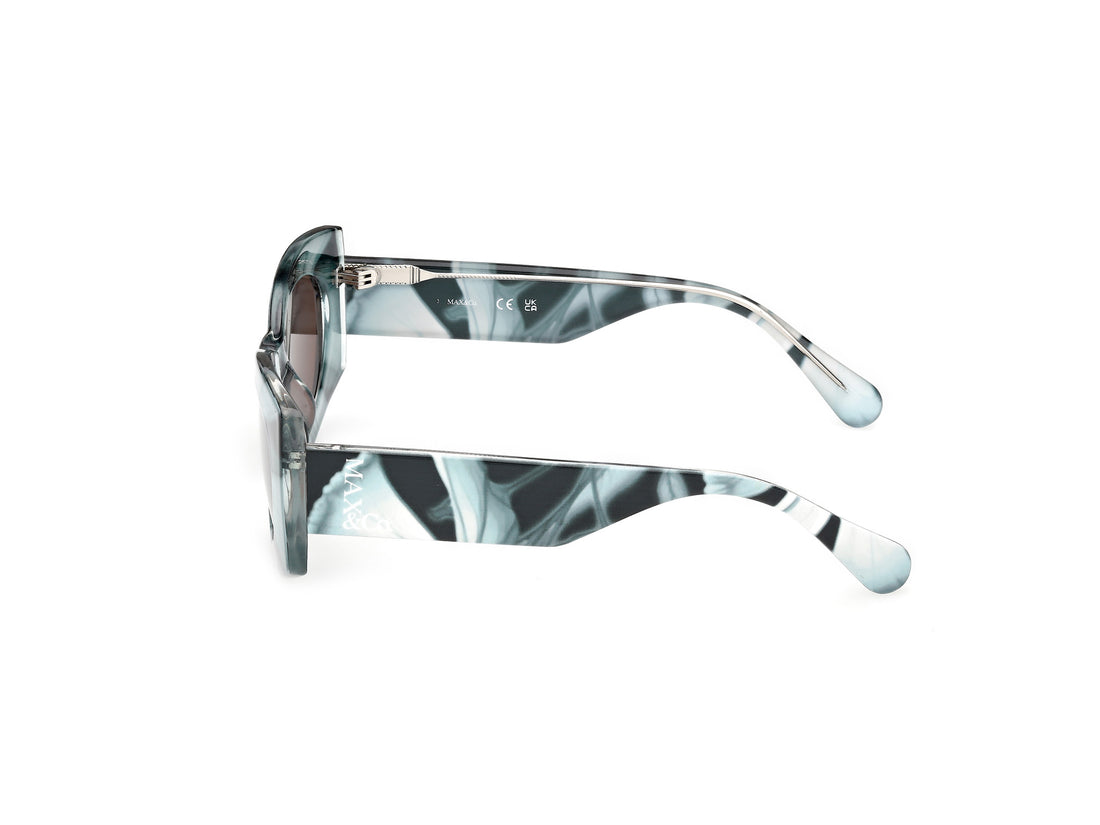 Occhiali da sole max &co mo0131 93e verde geometric femenino taglia 52mm - Vista dettagliata