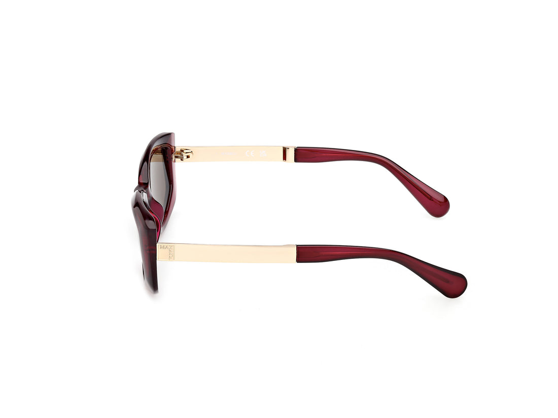 Sunglasses max &co mo0144 69e burdeos rectangular femenino size 55mm - Detailed view