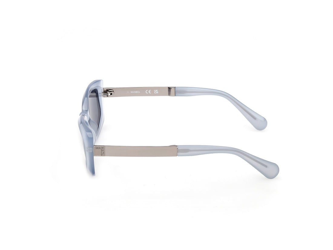 Sunglasses max &co mo0144 84v azul rectangular femenino size 55mm - Detailed view