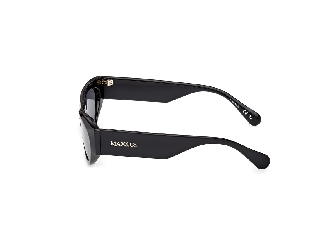 Sunglasses max &co mo0147 01a negro cat eye femenino size 53mm - Detailed view