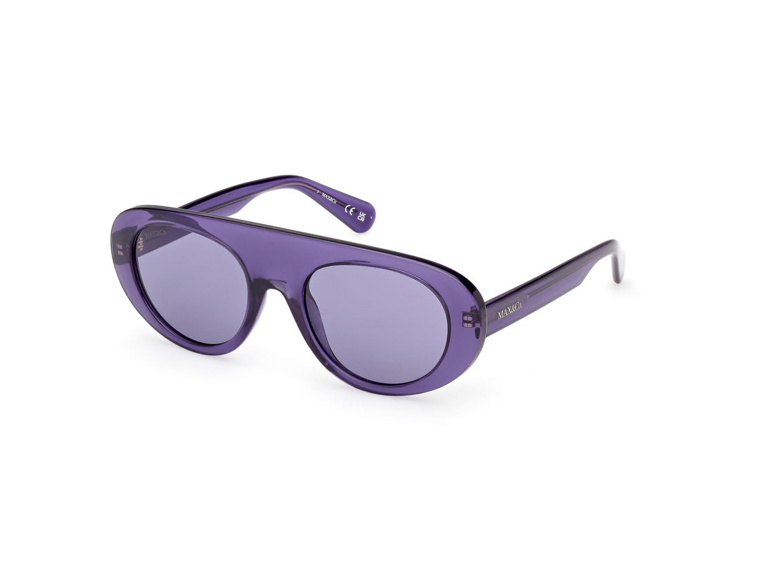 Sunglasses max &co mo0148 81y violeta round femenino size 52mm - Main view