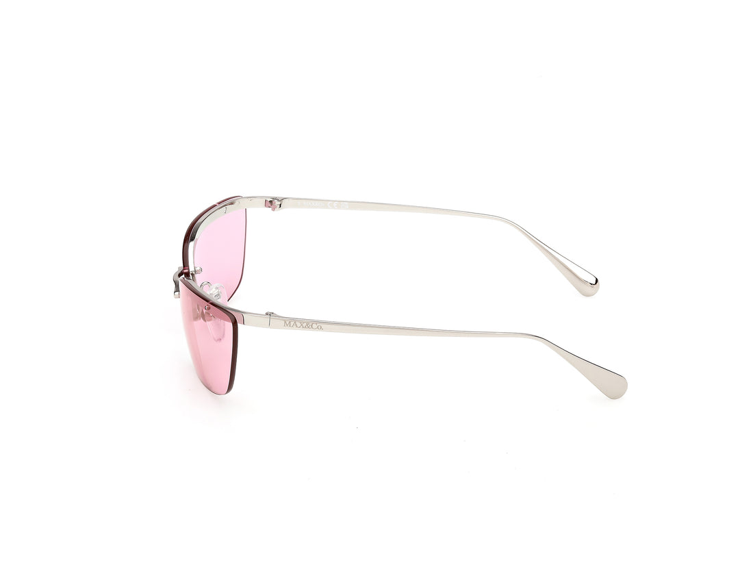 Sunglasses max &co mo0150 16z plateado butterfly femenino size 63mm - Detailed view