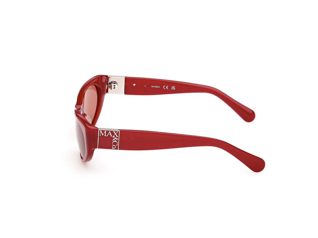 Sunglasses max &co mo0151 66e rojo cat eye femenino size 55mm - Detailed view