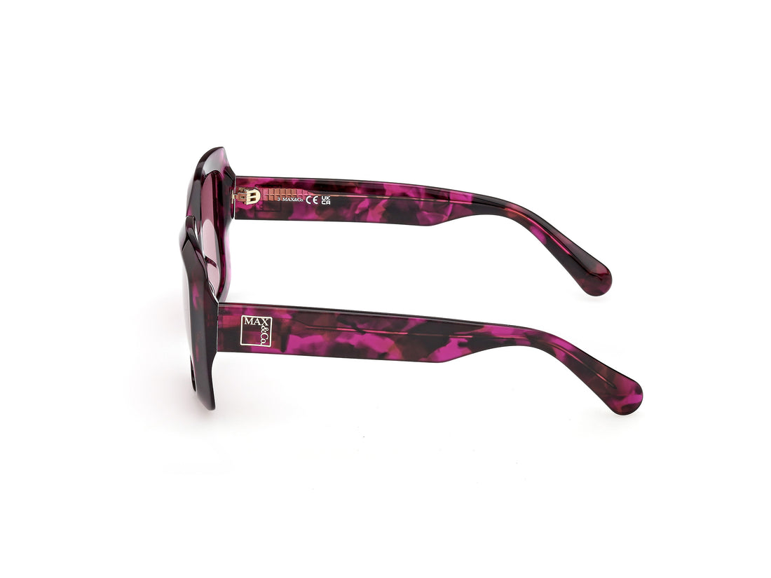 Sunglasses max &co mo0153 55y havana square femenino size 52mm - Detailed view