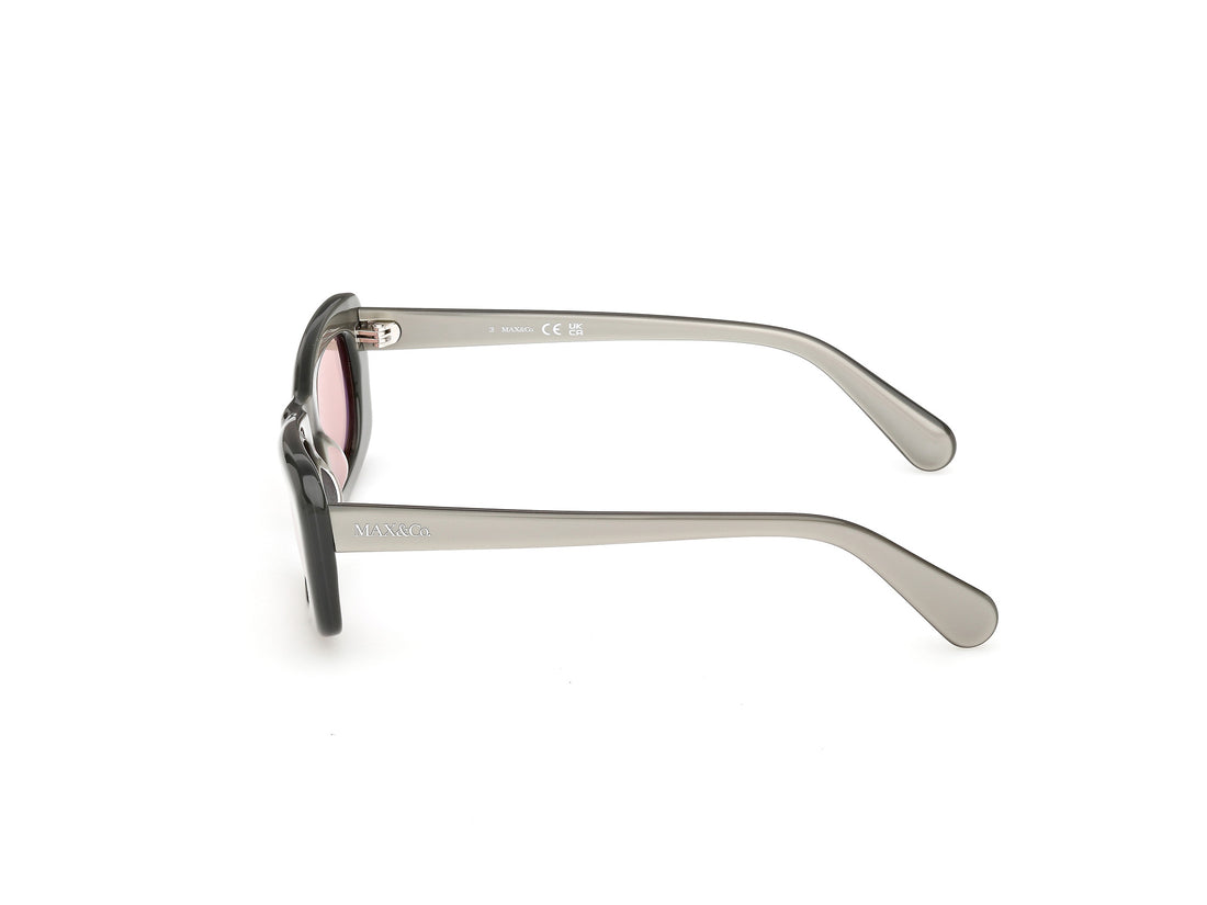 Sunglasses max &co mo0154 59g beige butterfly femenino size 52mm - Detailed view