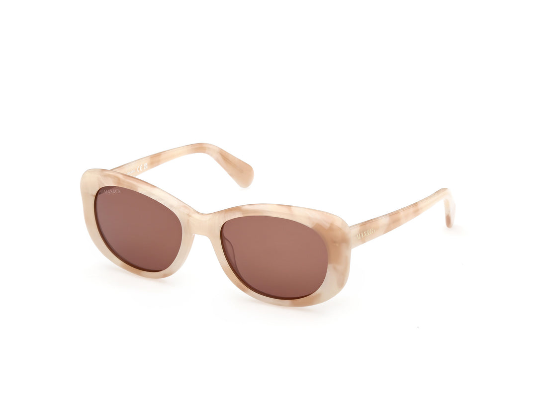 Sunglasses max &co mo0155 59e beige butterfly femenino size 54mm - Main view