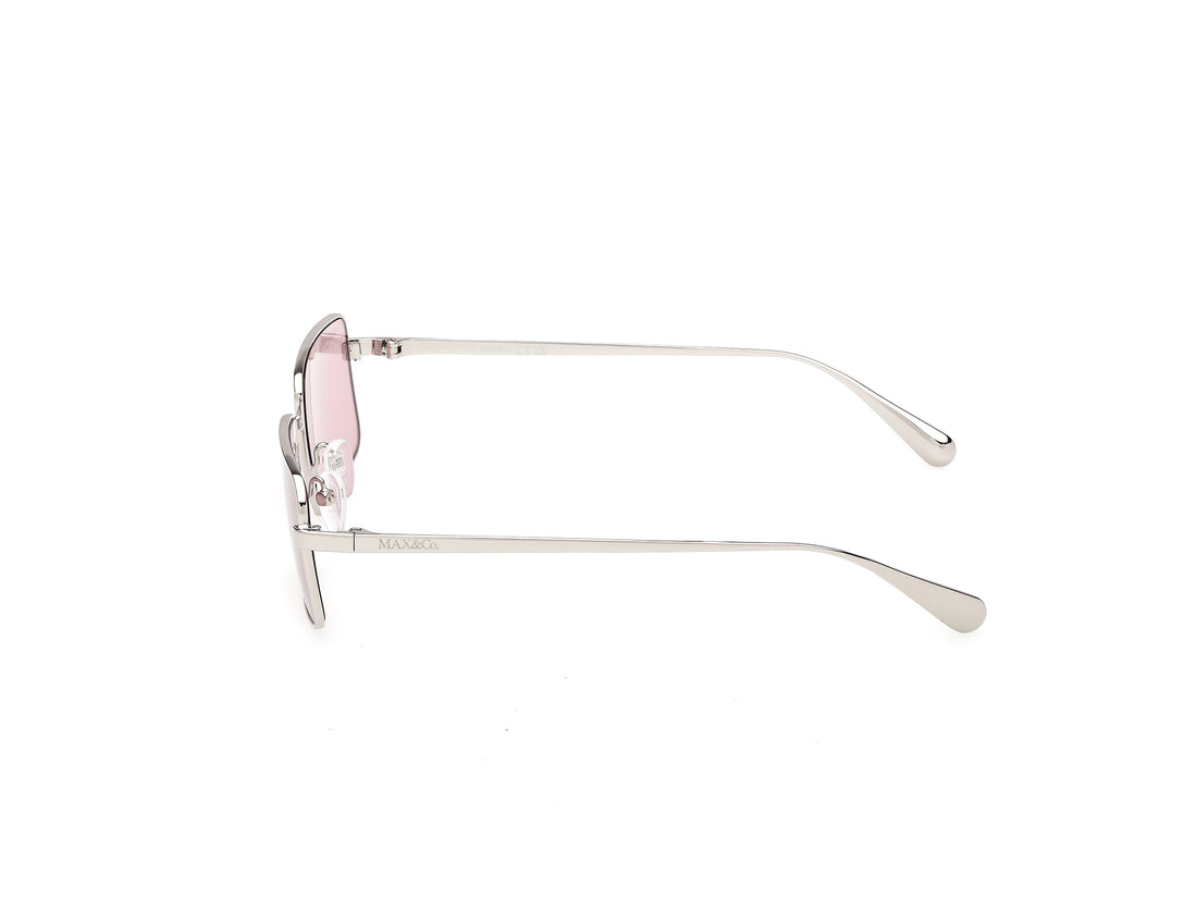 Sunglasses max &co mo0161 16y plateado square femenino size 53mm - Detailed view