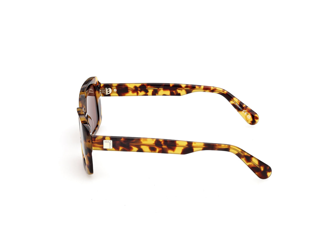 Óculos de sol max &co mo0162 53e havana rectangular femenino tamanho 51mm - Vista de detalhe