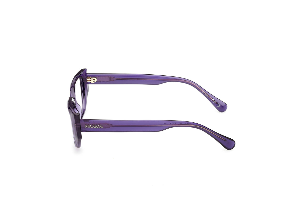 Prescription glasses max &co mo5207 081 violeta geometric femenino size 52mm - Detailed view