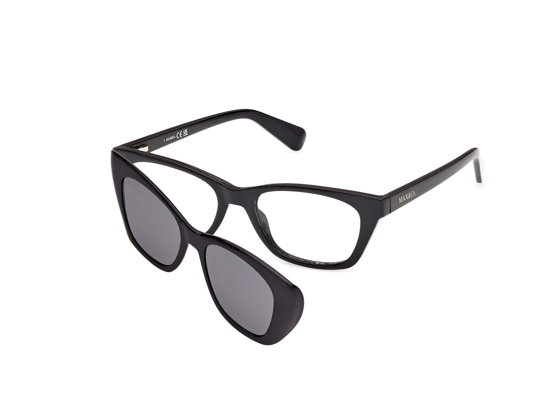 Prescription glasses max &co mo5212 001 negro rectangular femenino size 52mm - Main view