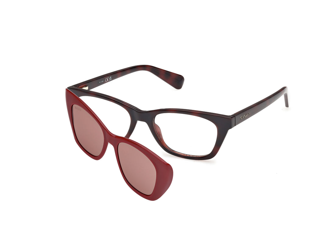 Prescription glasses max &co mo5212 052 havana rectangular femenino size 52mm - Main view