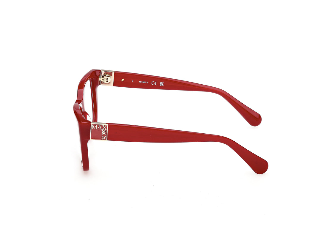 Prescription glasses max &co mo5213 066 rojo square femenino size 53mm - Detailed view