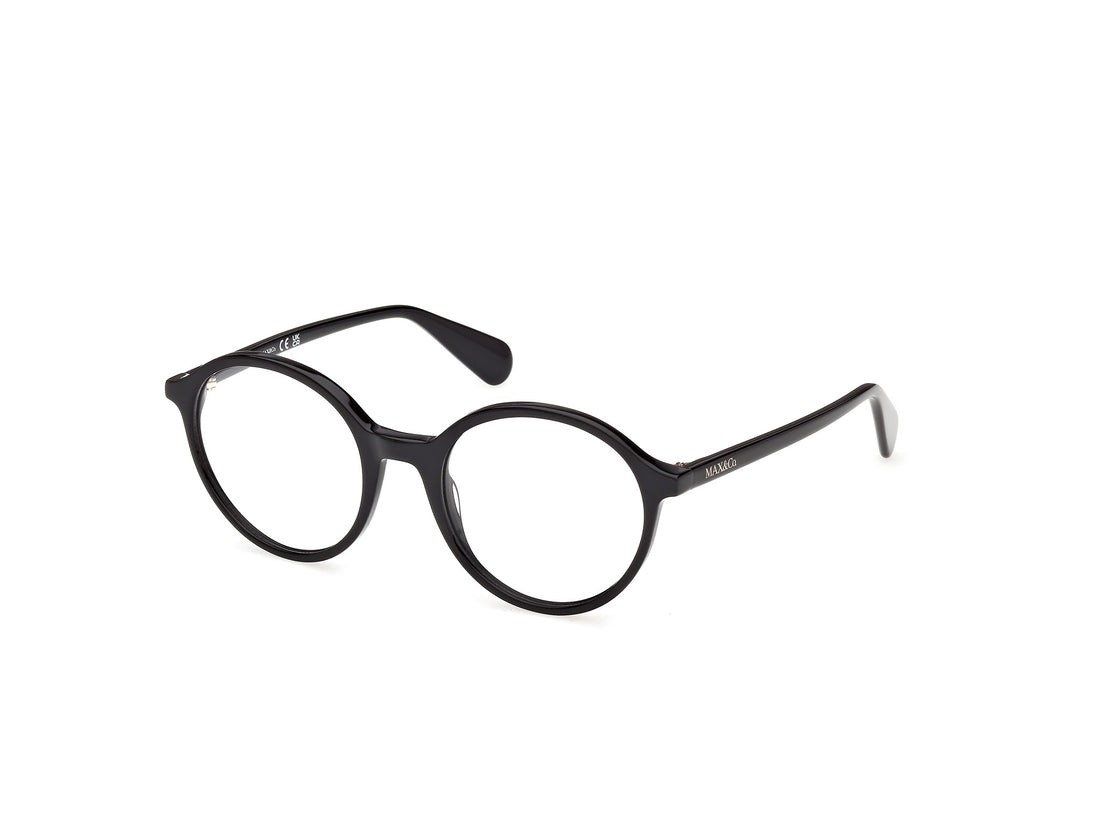 Prescription glasses max &co mo5217 001 negro round femenino size 52mm - Main view