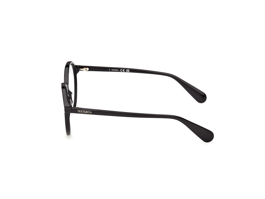 Prescription glasses max &co mo5217 001 negro round femenino size 50mm - Detailed view