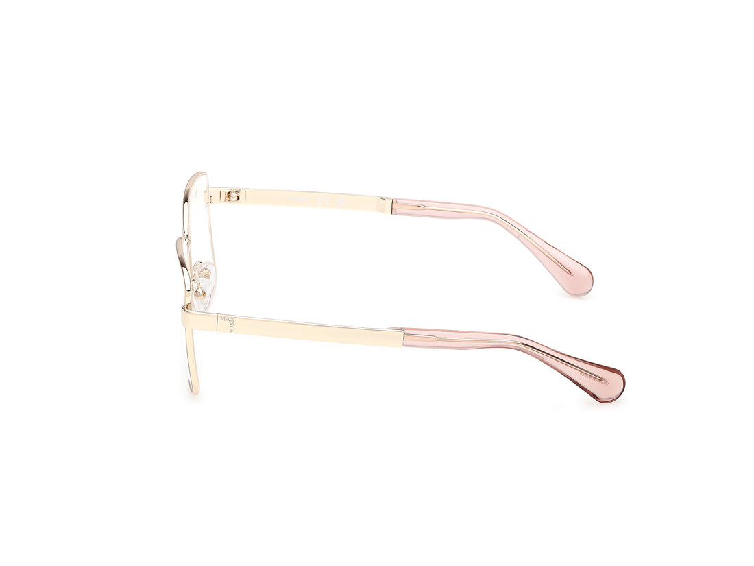 Prescription glasses max &co mo5221 032 dorado square femenino size 54mm - Detailed view