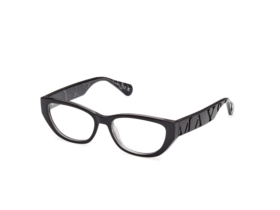 Prescription glasses max &co mo5224 001 negro round femenino size 53mm - Main view