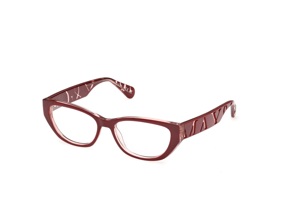 Prescription glasses max &co mo5224 066 rojo round femenino size 53mm - Main view