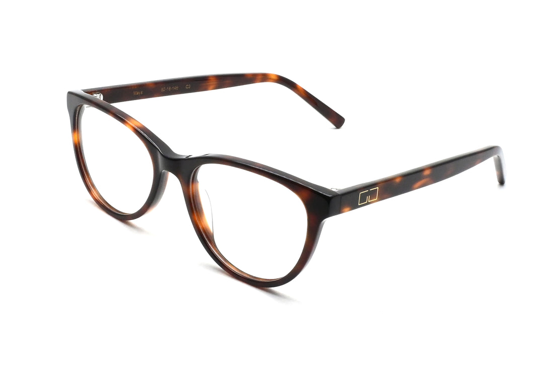 Óculos graduados greyhounders maya c3 havana brown havana oval femenino tamanho 52mm - Vista principal