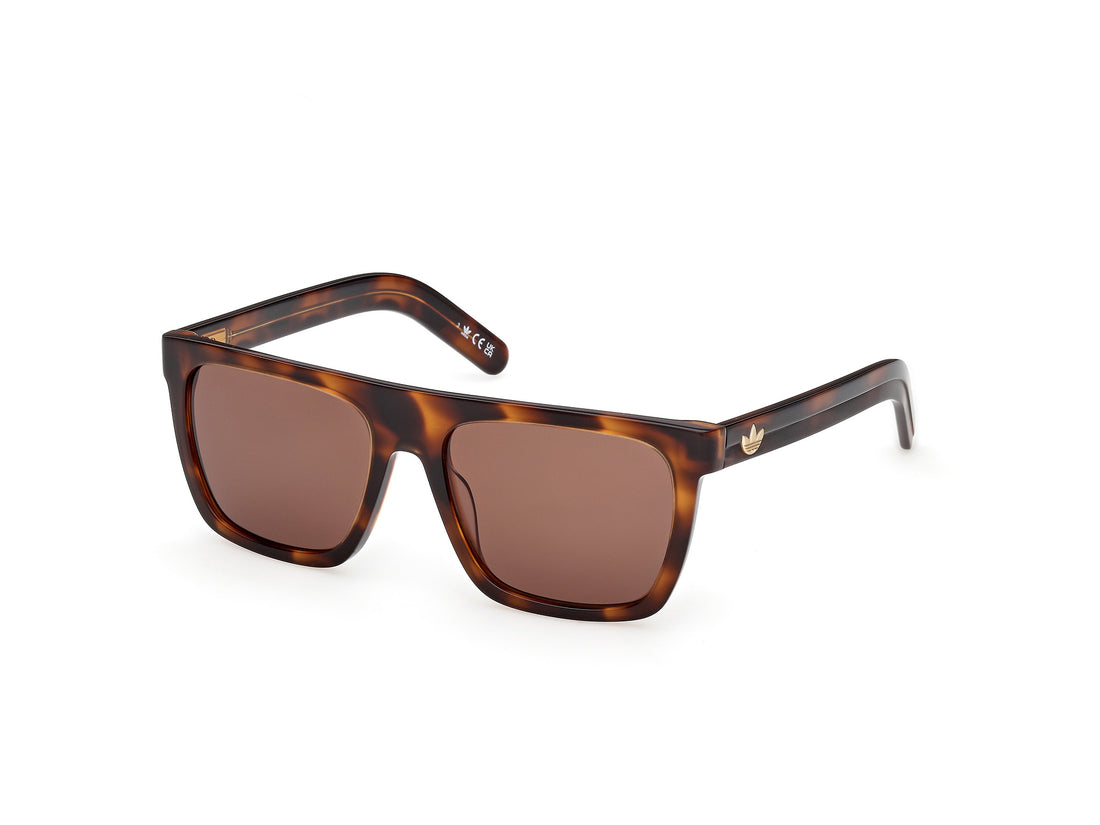 Sunglasses adidas originals or0140 52e havana rectangular unisex size 55mm - Main view