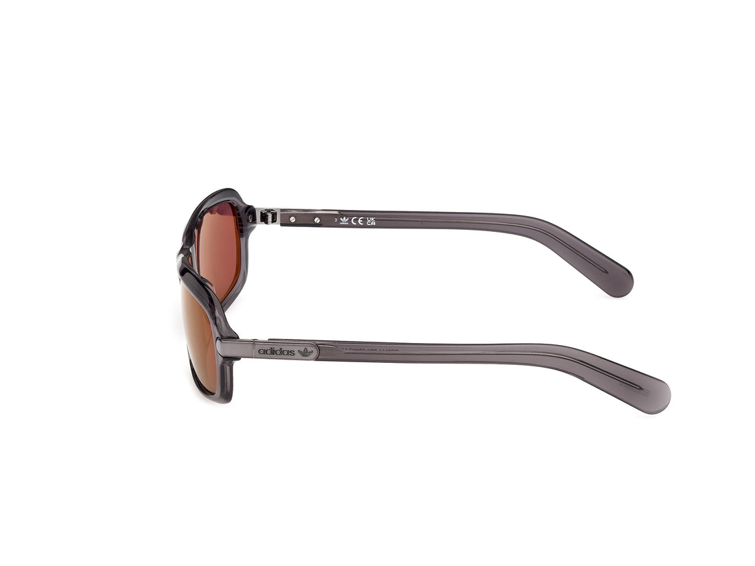 Sunglasses adidas originals or0144 20u gris rectangular unisex size 57mm - Detailed view