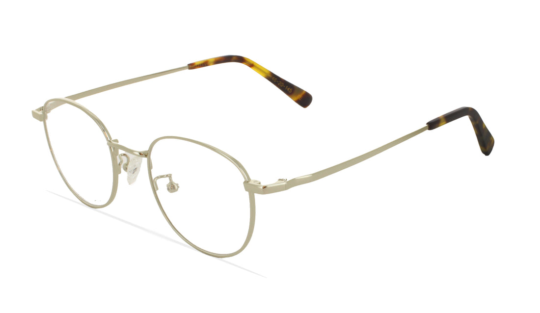 Prescription glasses greyhounders oliver silver plateado round unisex size 46mm - Main view