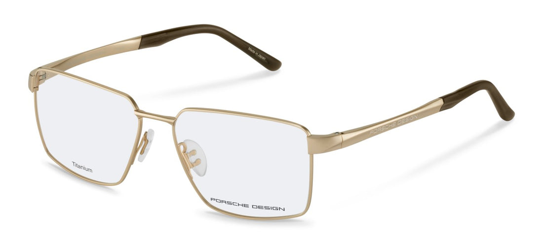 Occhiali da vista porsche design p81004 b000 dorado square masculino taglia 56mm - Vista principale