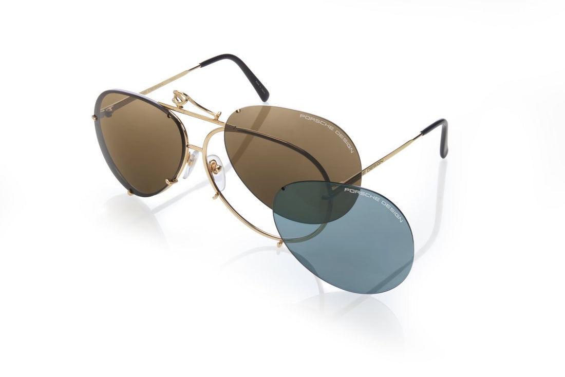 Sunglasses porsche design porsche p8478 a dorado aviator unisex size 66mm - Main view