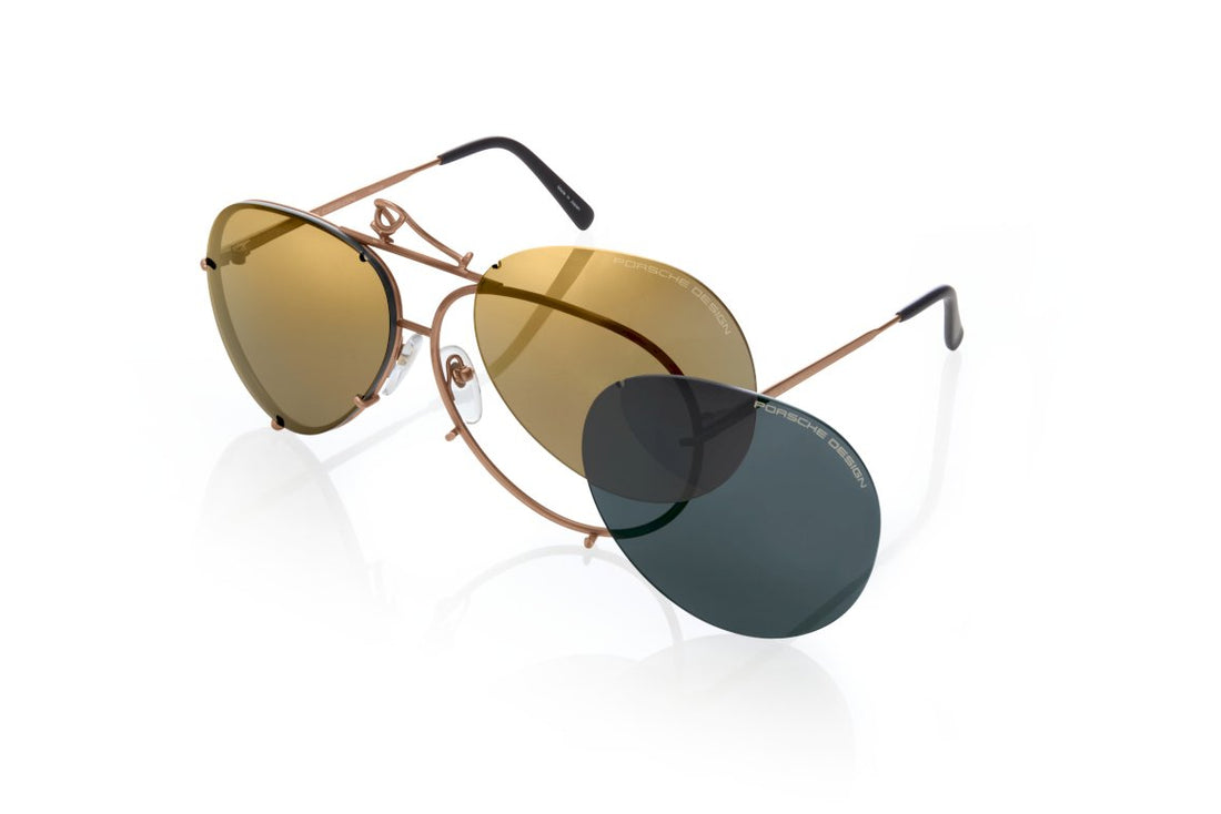 Sunglasses porsche design porsche p8478 e cobre aviator unisex size 66mm - Main view