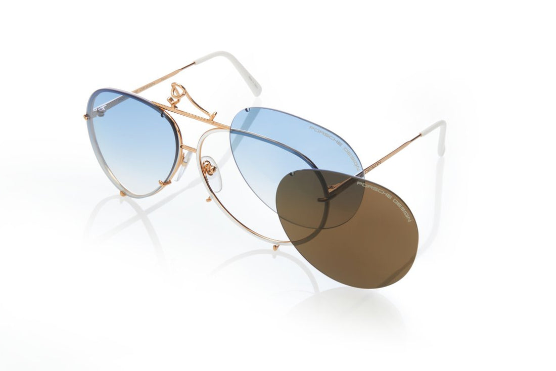 Gafas de sol porsche design porsche p8478 w dorado aviator unisex talla 66mm - Vista principal