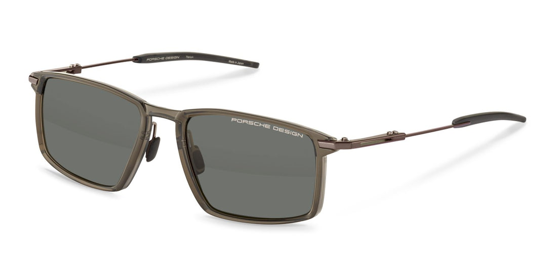 Óculos de sol porsche design p86006 c415 verde square masculino tamanho 56mm - Vista principal