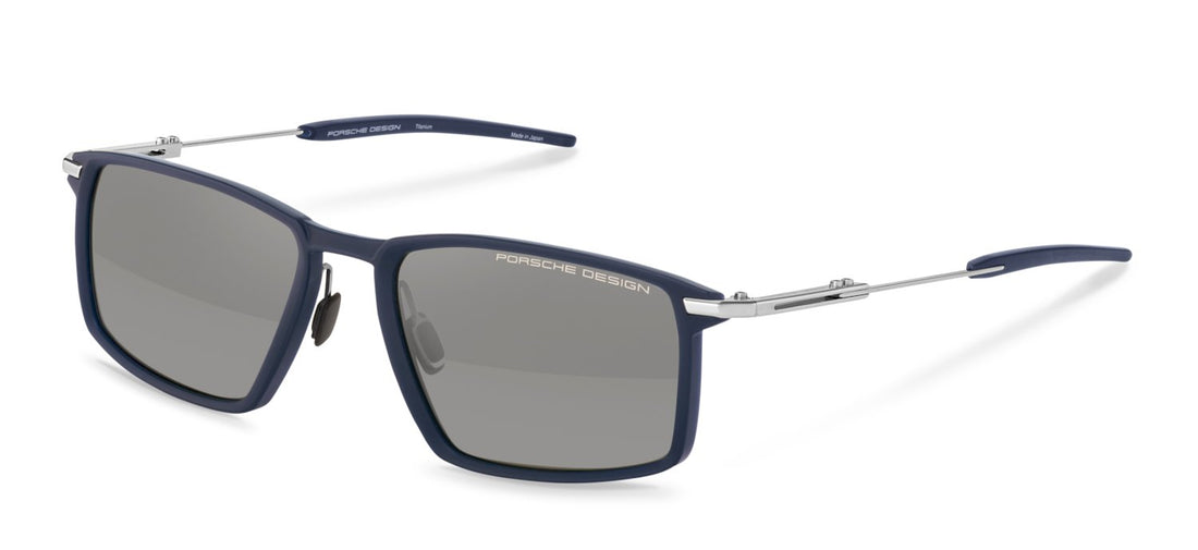Óculos de sol porsche design p86006 d175 azul square masculino tamanho 56mm - Vista principal