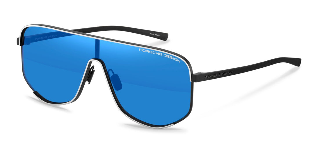 Óculos de sol porsche design p86007 c806 plateado shield masculino tamanho 99mm - Vista principal