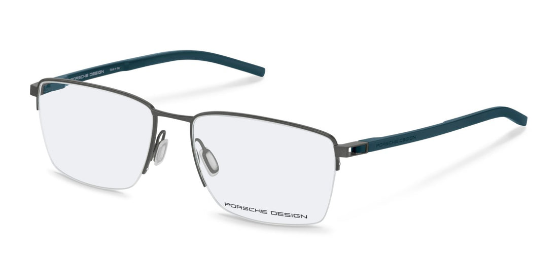 Óculos graduados porsche design porsche p8757 c000 gris square masculino tamanho 55mm - Vista principal