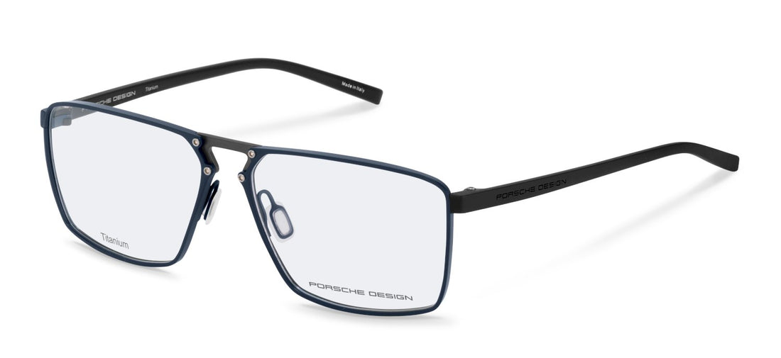 Óculos graduados porsche design porsche p8764 e000 azul rectangular masculino tamanho 58mm - Vista principal