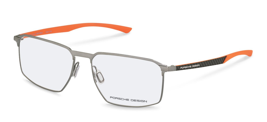 Óculos graduados porsche design porsche p8772 c000 gris square masculino tamanho 58mm - Vista principal
