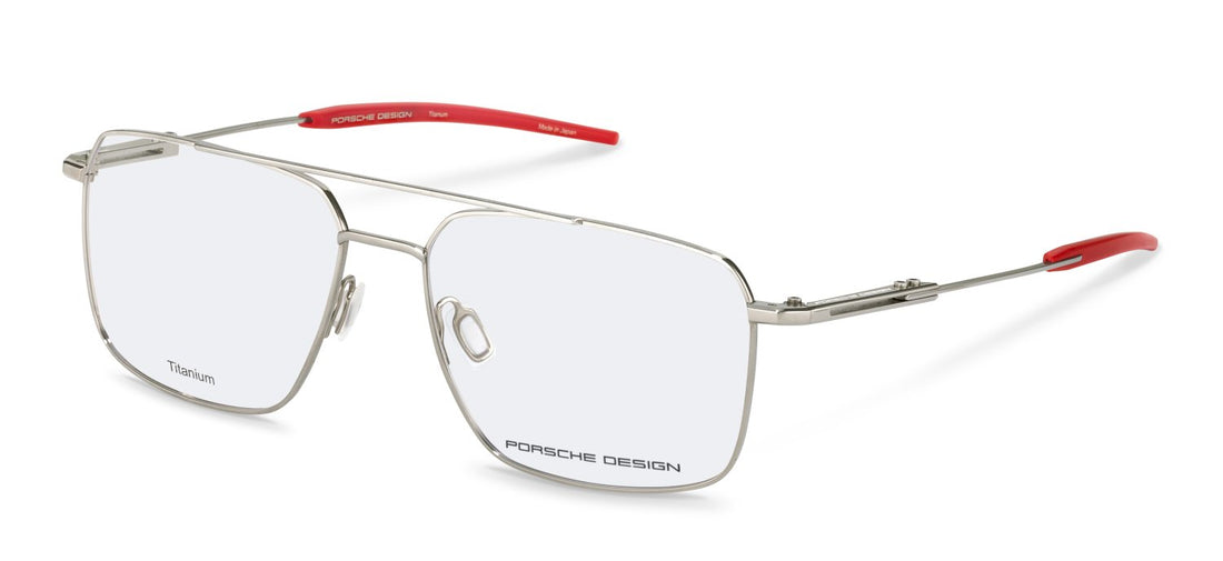 Óculos graduados porsche design porsche p8780 d000 plateado navigator masculino tamanho 57mm - Vista principal