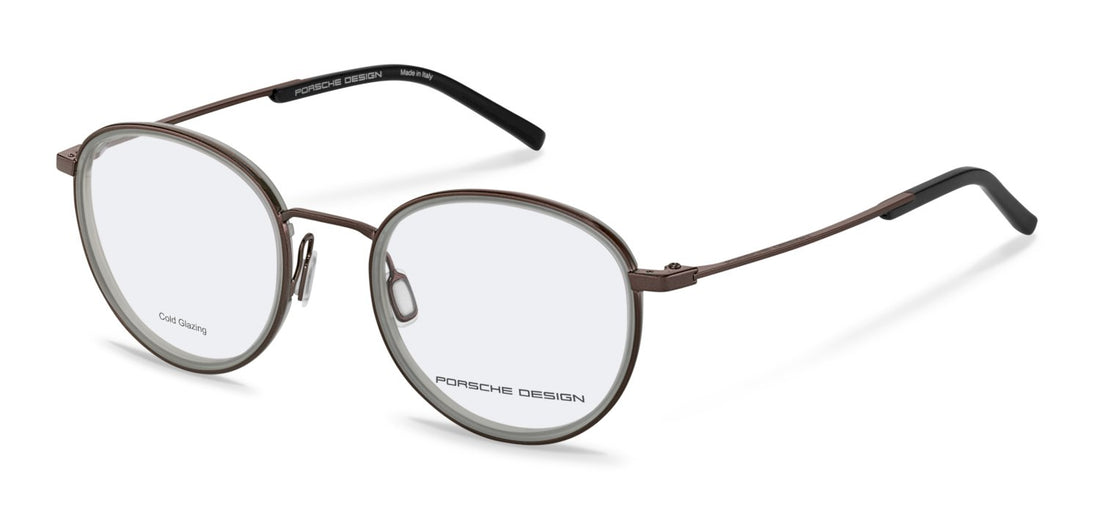 Occhiali da vista porsche design p8788 d000 marron pantos unisex taglia 52mm - Vista principale