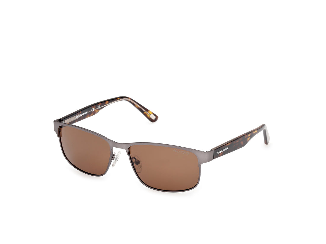 Occhiali da sole skechers se00046 09h plateado rectangular masculino taglia 56mm - Vista principale
