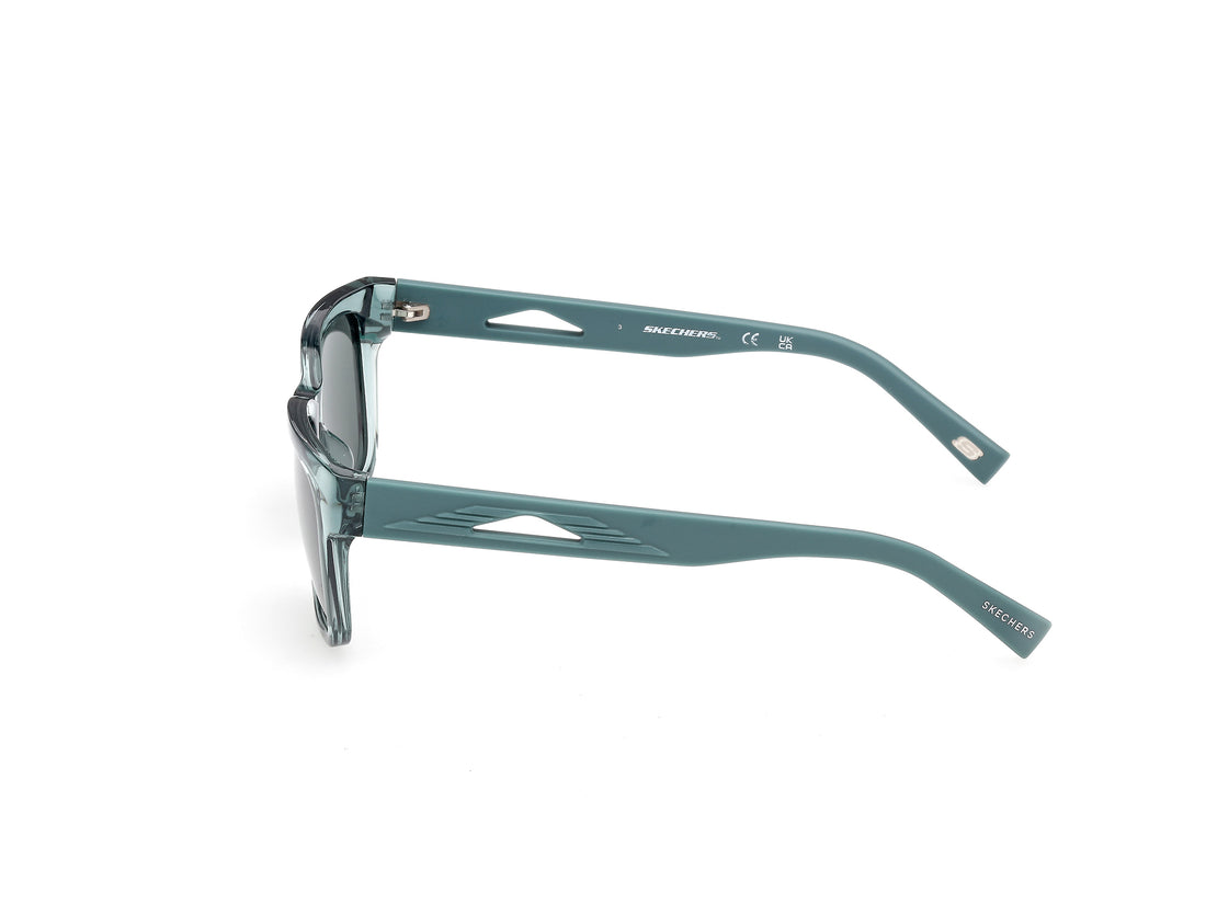 Occhiali da sole skechers se00313 93n verde square unisex taglia 54mm - Vista dettagliata