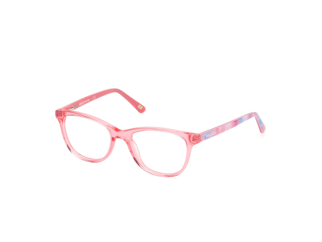Gafas graduadas skechers se1631 075 rosa round femenino talla 47mm - Vista principal