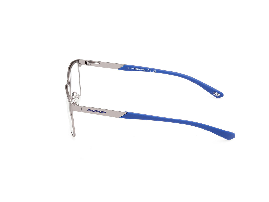 Brillen skechers se50066 011 plateado rectangular masculino größe 56mm - Detailansicht