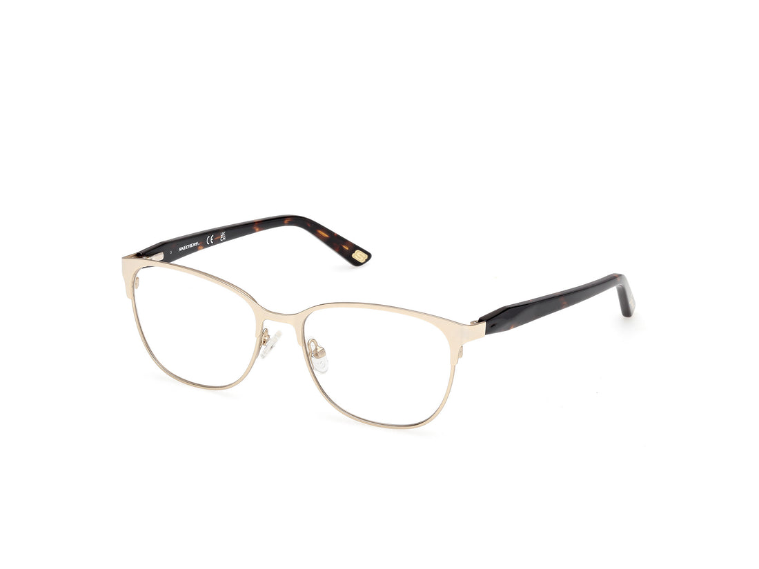 Gafas graduadas skechers se50101 032 dorado rectangular femenino talla 55mm - Vista principal